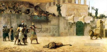  rico Lienzo - El desvío de un rey asirio árabe Federico Arturo Bridgman